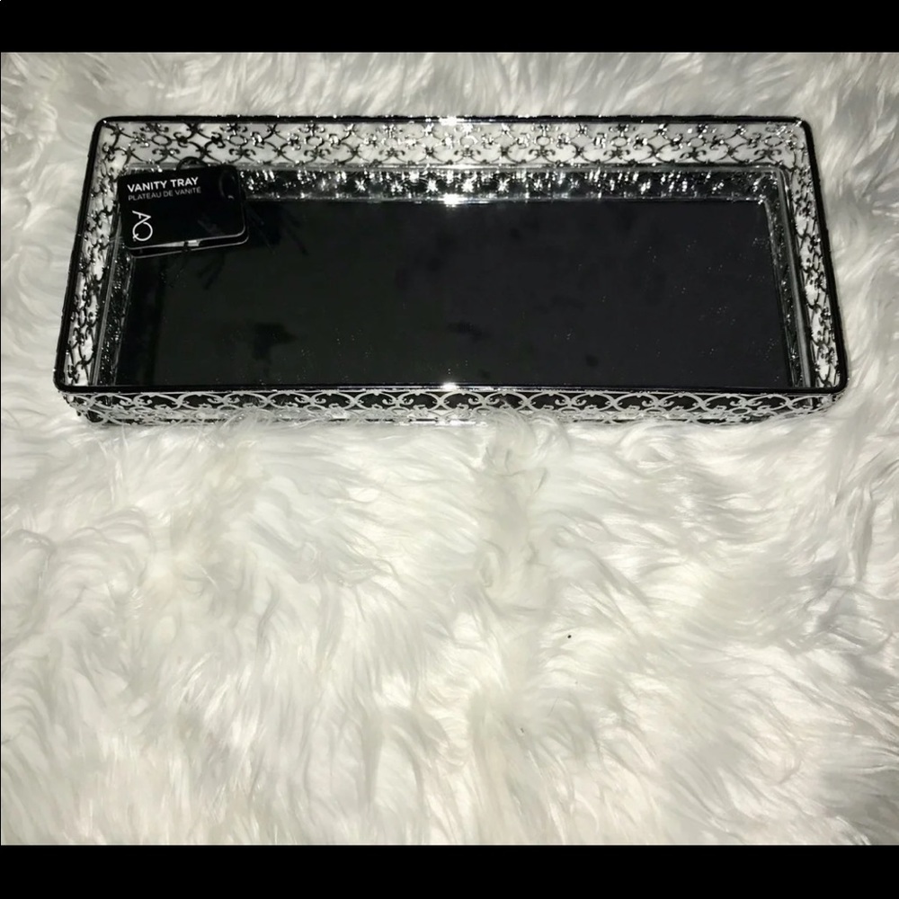 Silver Vanity Tray | Silver Mirror Tray